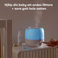 3-i-1 Luftfuktare + diffuser + nattlampa