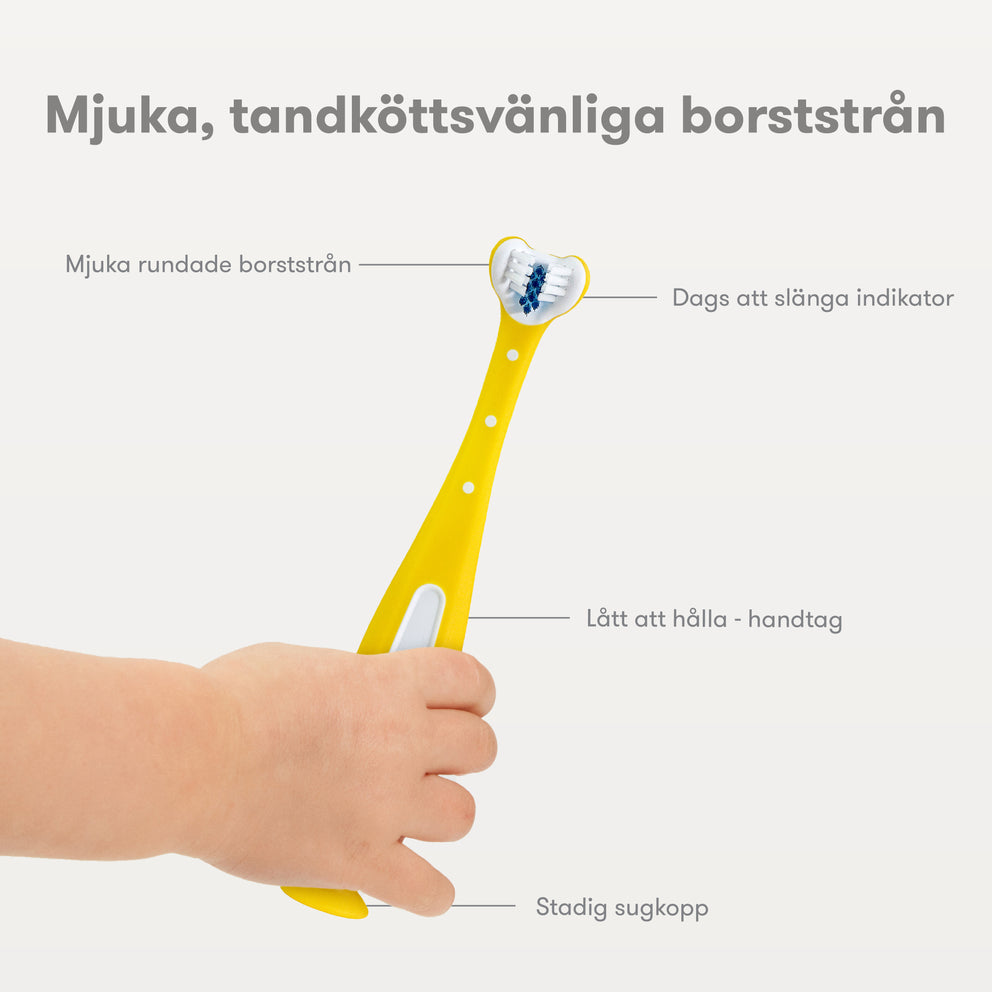 Trevinklad tandkramare