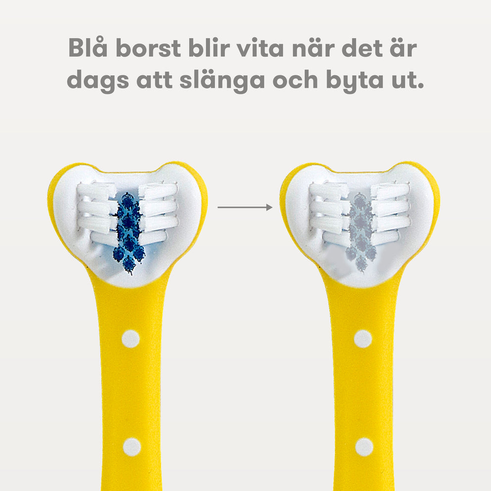 Trevinklad tandkramare