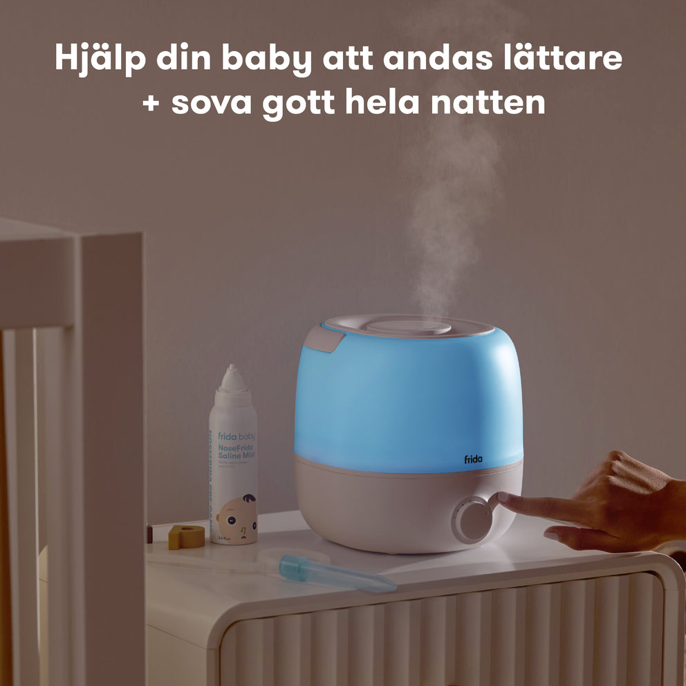 3-i-1 Luftfuktare + diffuser + nattlampa