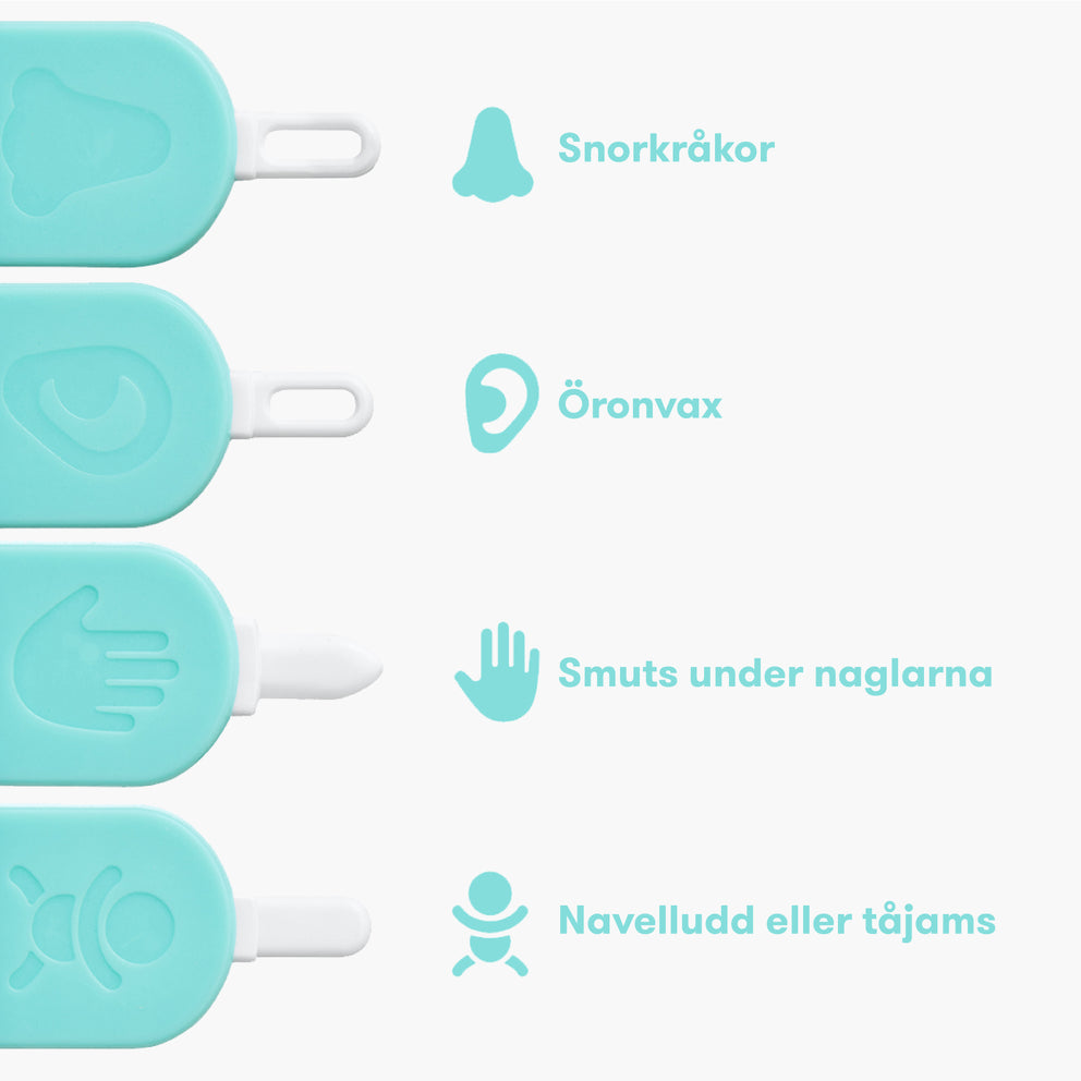 3-i-1 Rengörare för näsa, naglar och öron
